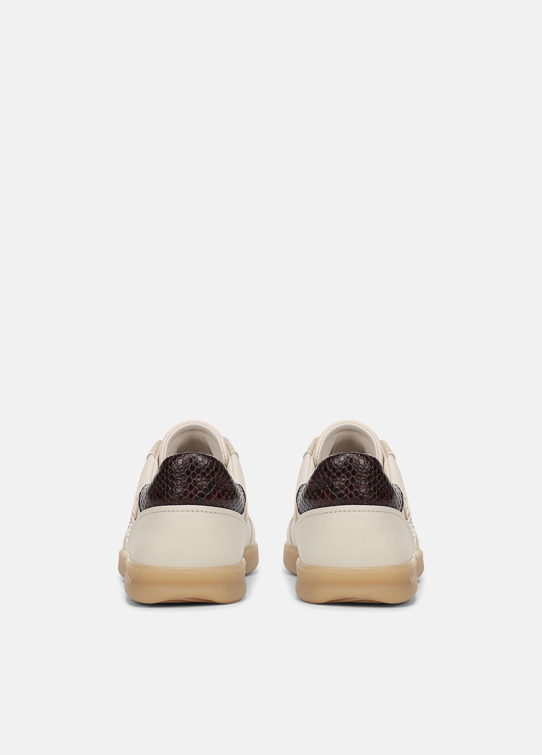 Oasis Snake-Embossed Leather & Suede Sneaker image number 2