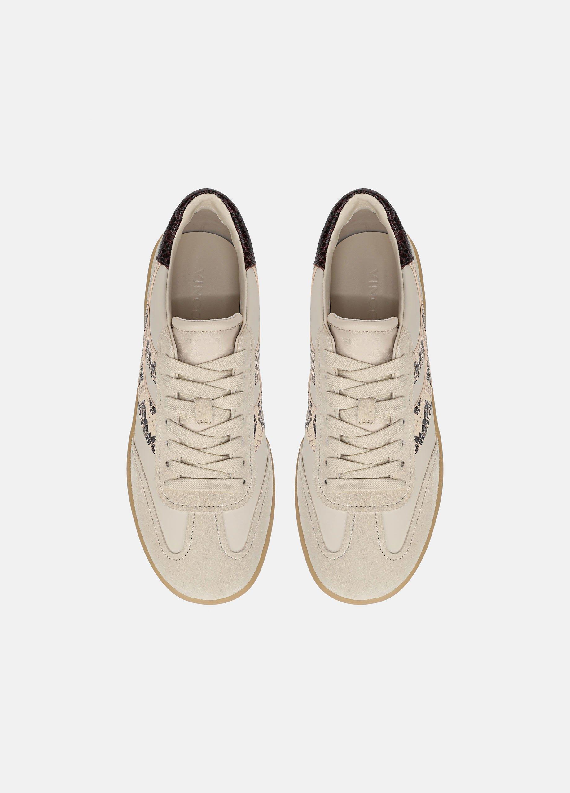 Oasis Snake-Embossed Leather & Suede Sneaker image number 3