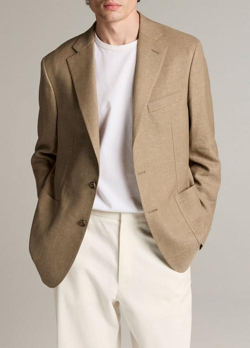 Herringbone Linen & Wool-Blend Relaxed Sport Coat