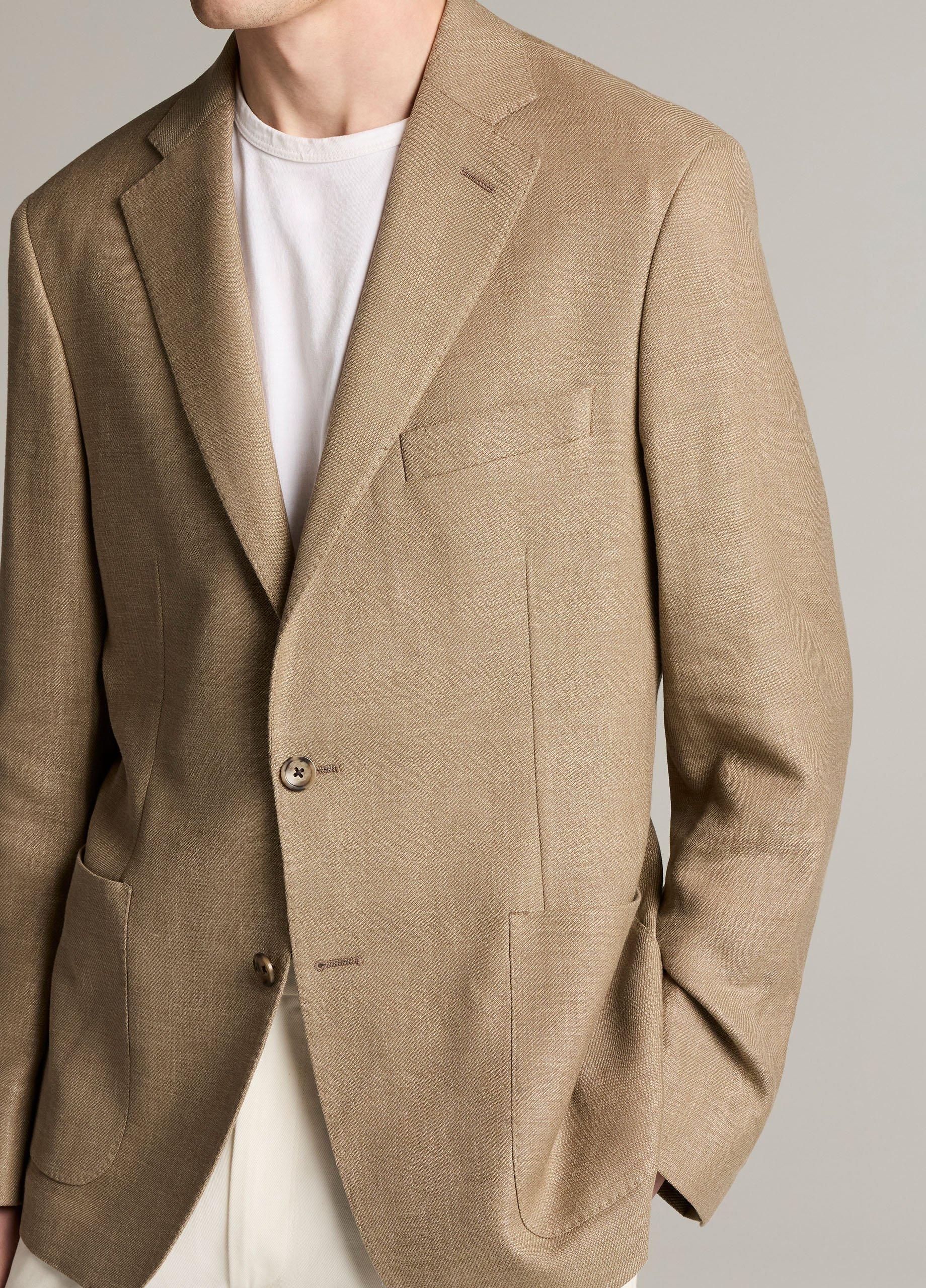 Herringbone Linen & Wool-Blend Relaxed Sport Coat image number 1