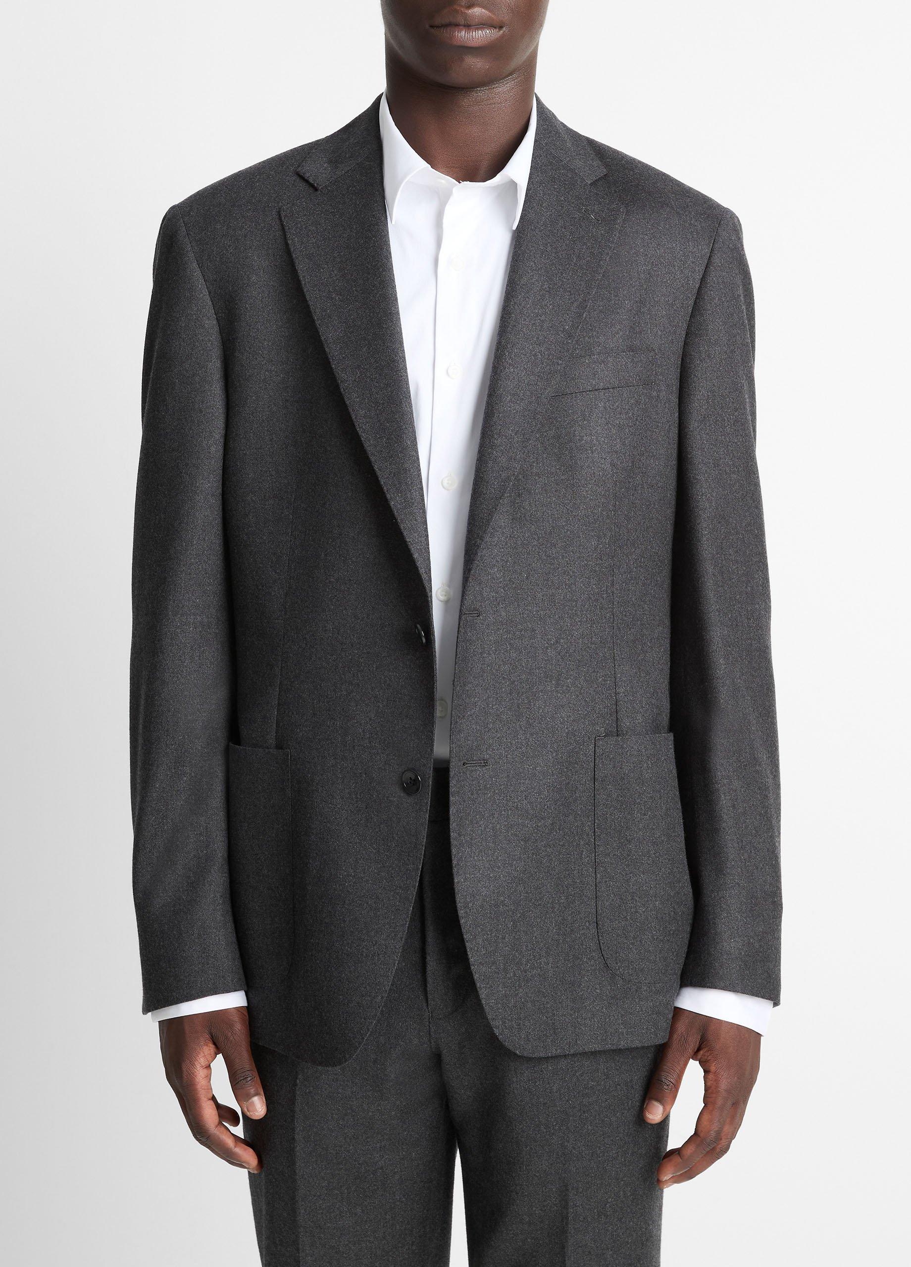 Wool-Silk Flannel Relaxed Sport Coat