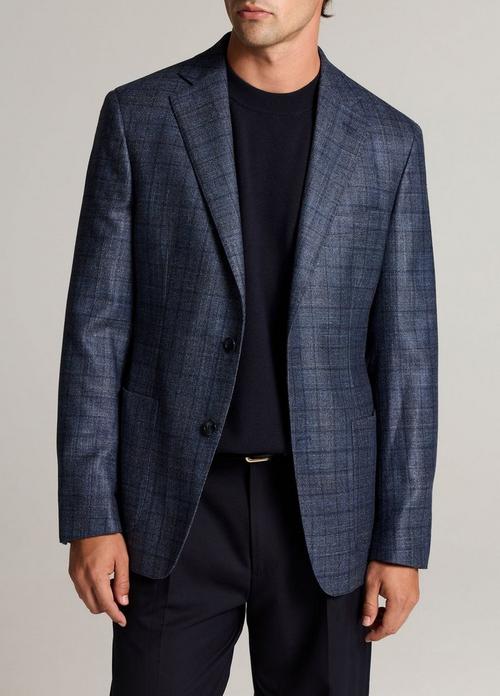 Plaid Wool & Silk-Blend Sport Coat