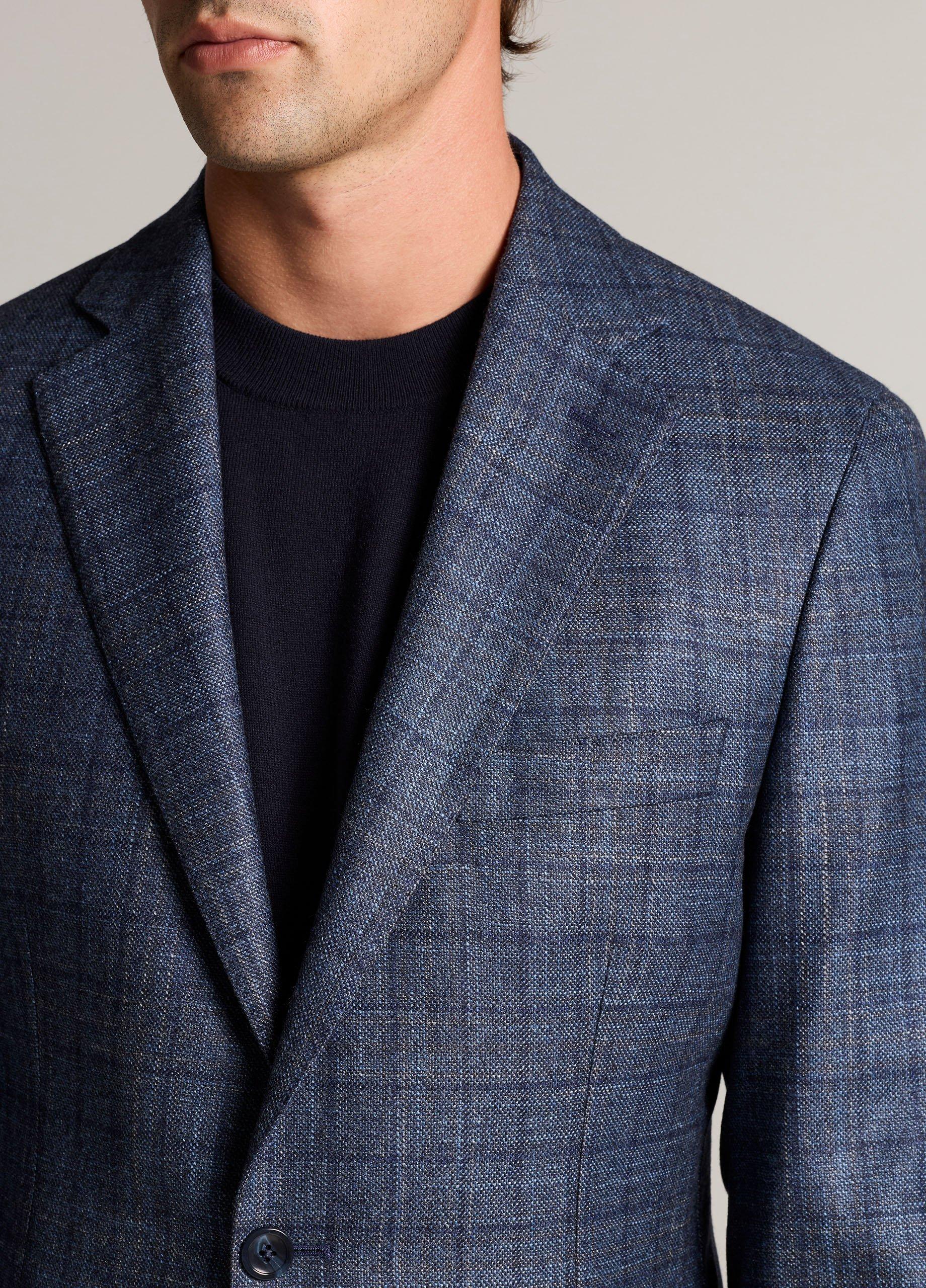 Plaid Wool & Silk-Blend Sport Coat image number 1