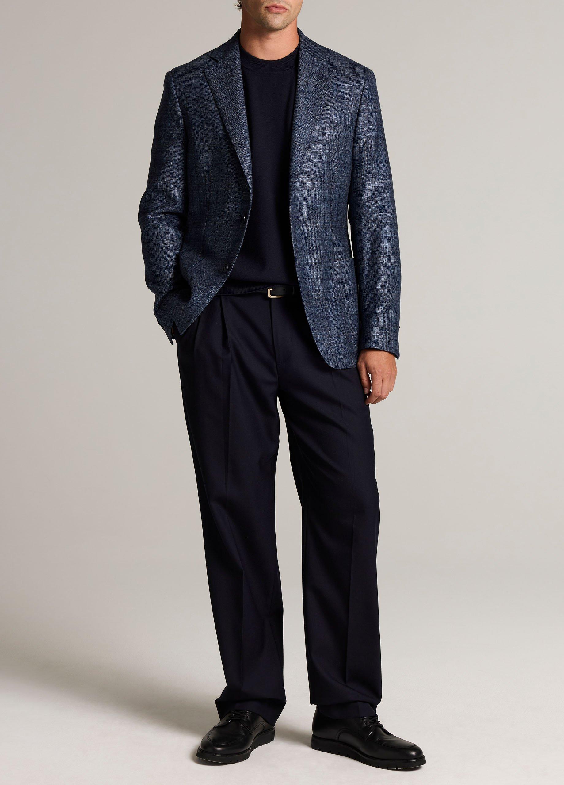 Plaid Wool & Silk-Blend Sport Coat image number 3
