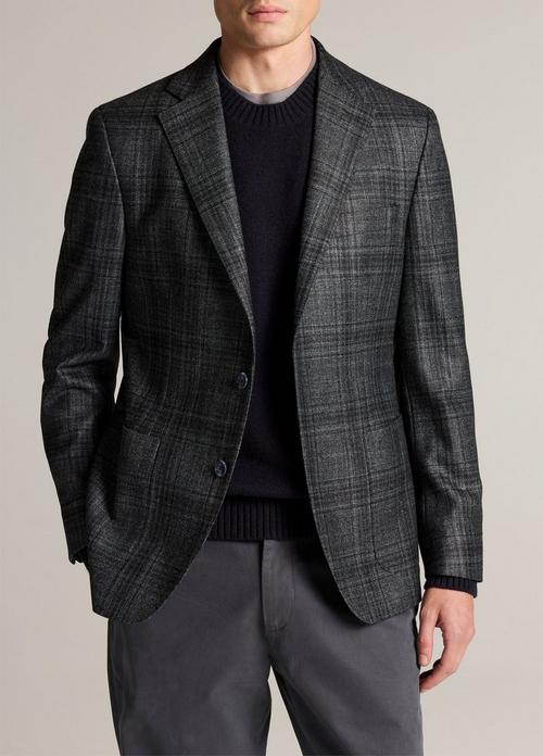 Plaid Wool & Silk-Blend Sport Coat