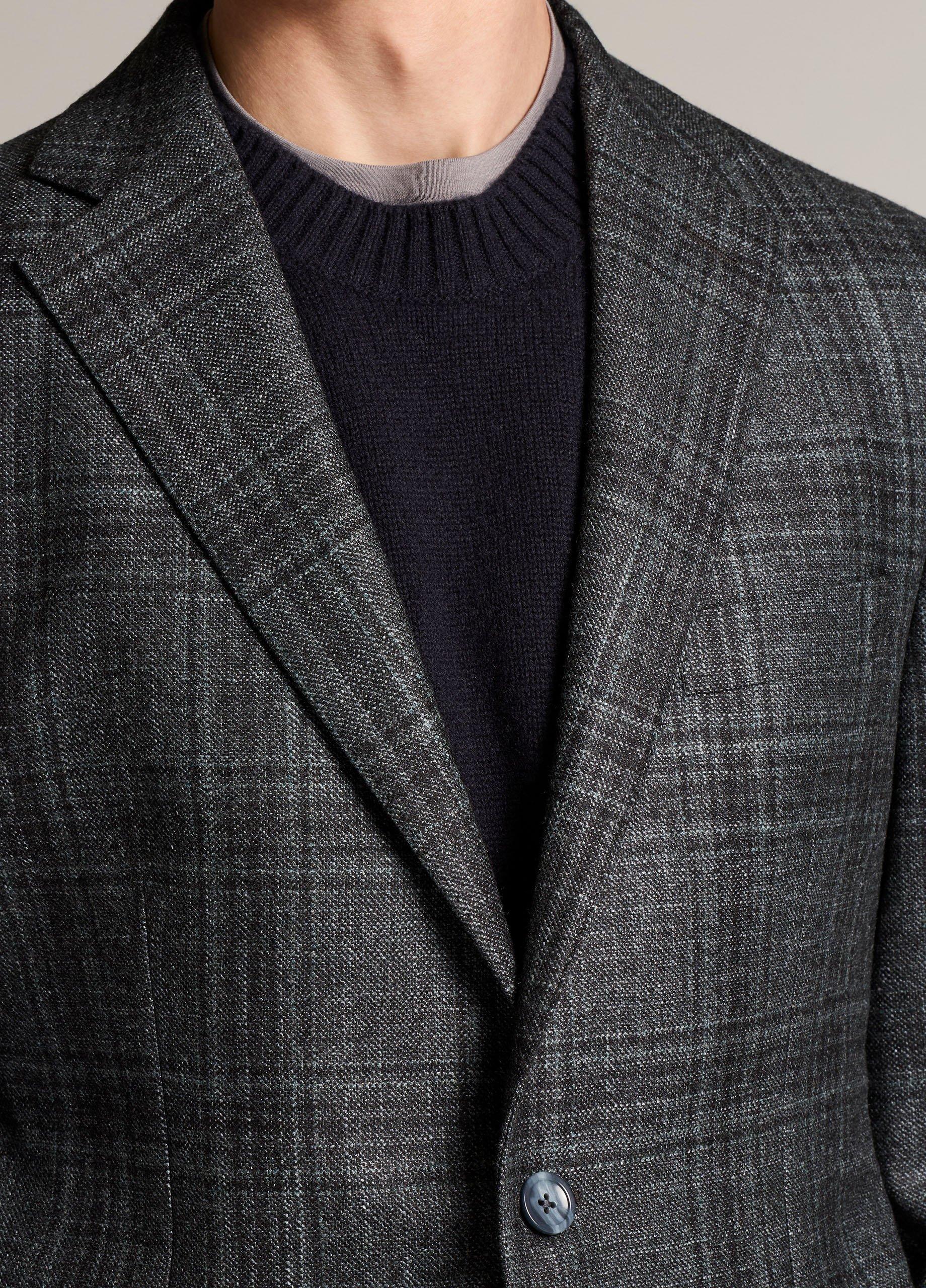 Plaid Wool & Silk-Blend Sport Coat image number 1