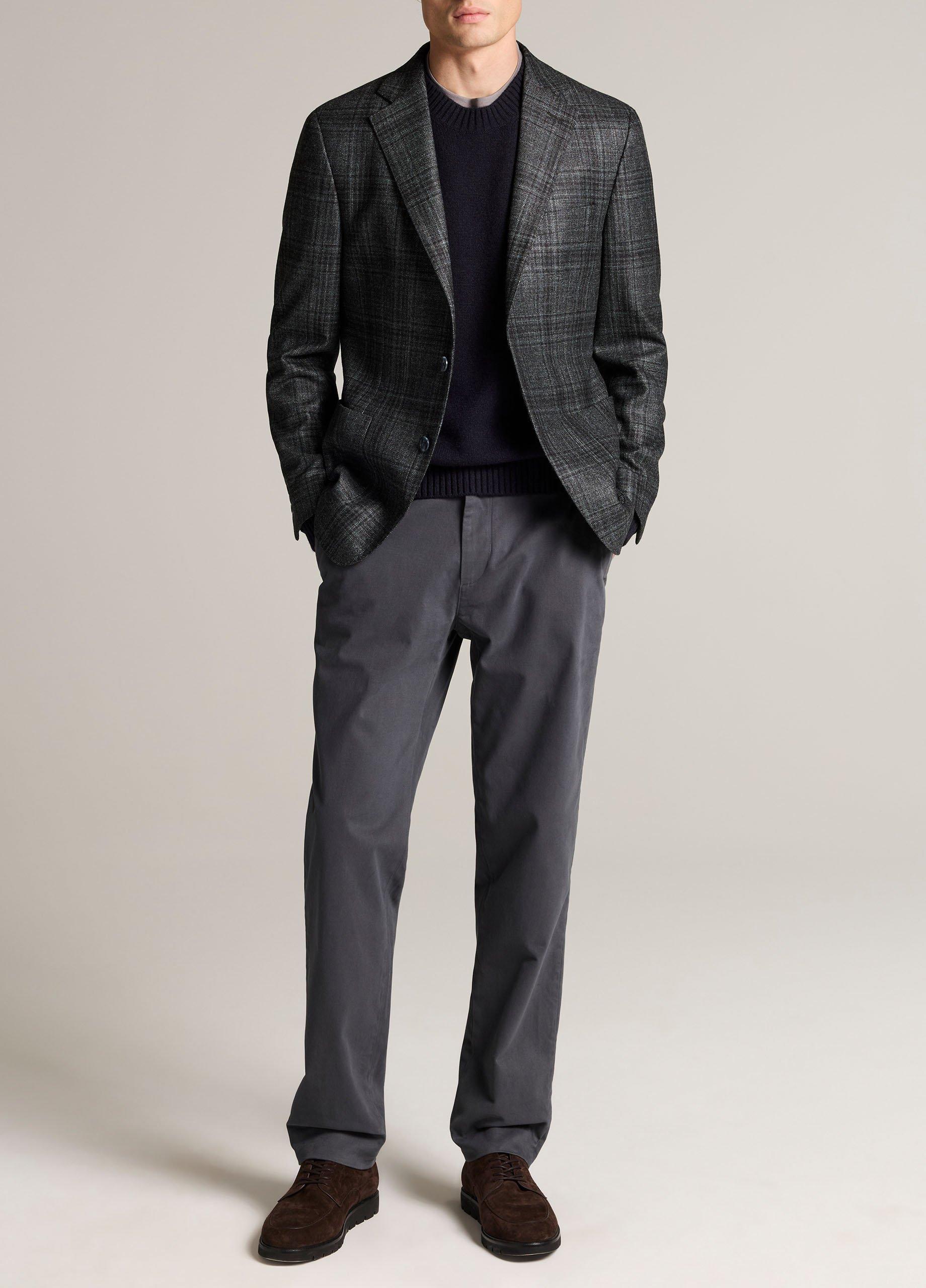 Plaid Wool & Silk-Blend Sport Coat image number 3