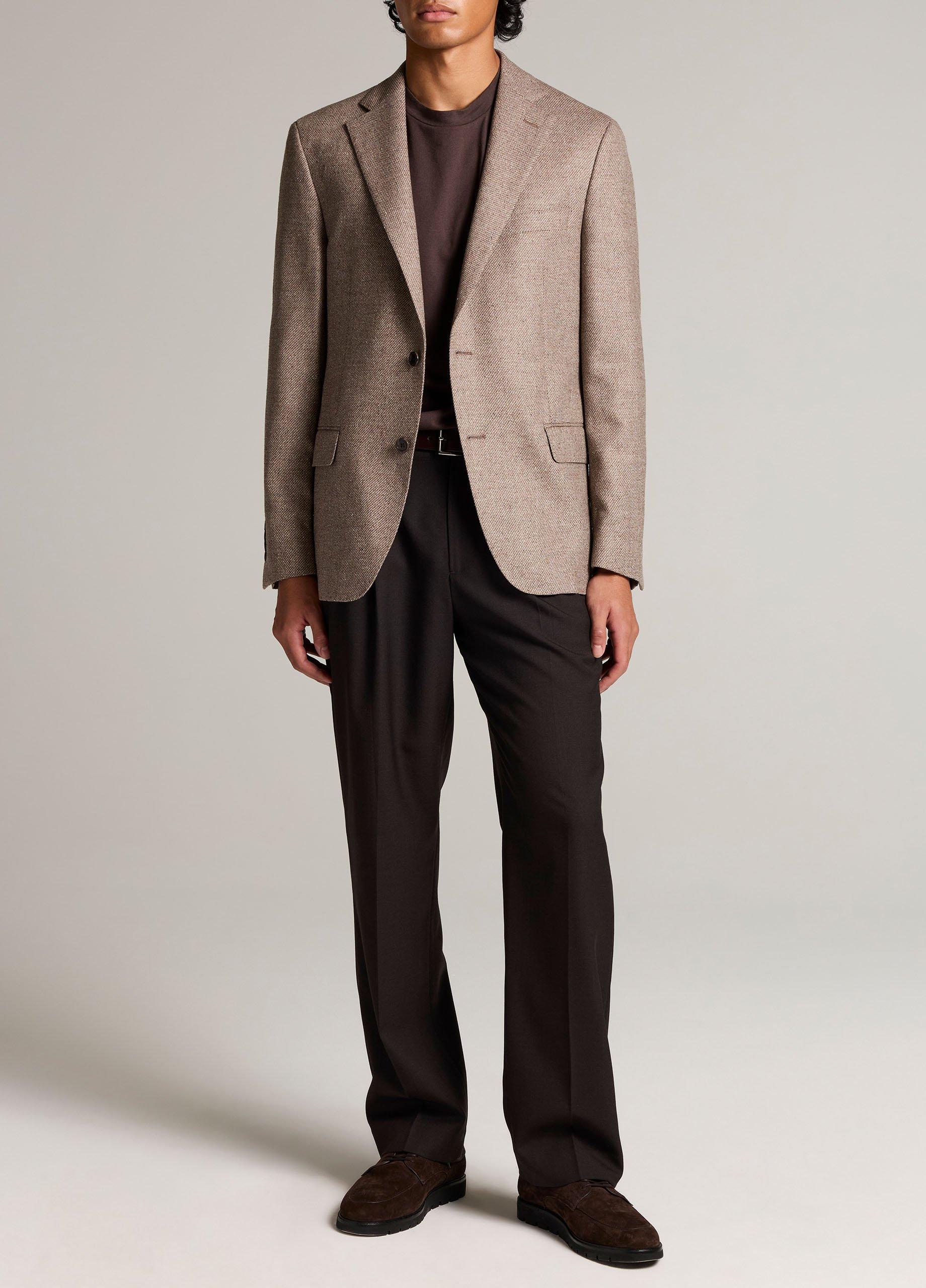 Birdseye Wool & Silk-Blend Sport Coat image number 3