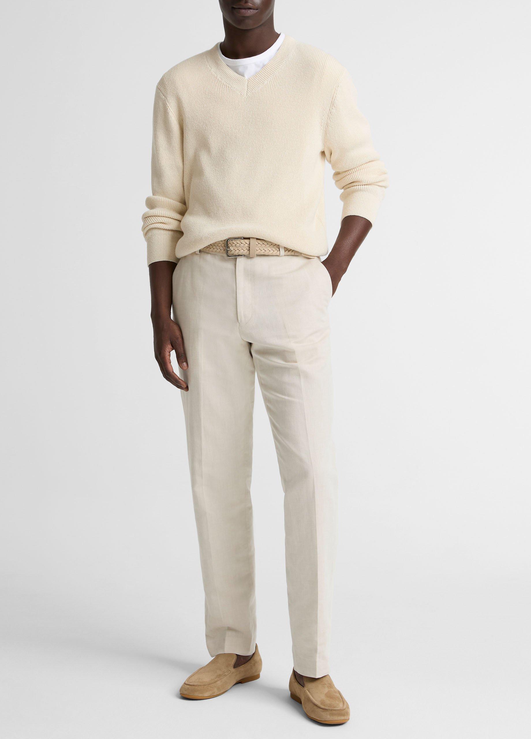 Linen-Cotton Classic Pant from Vince - $248