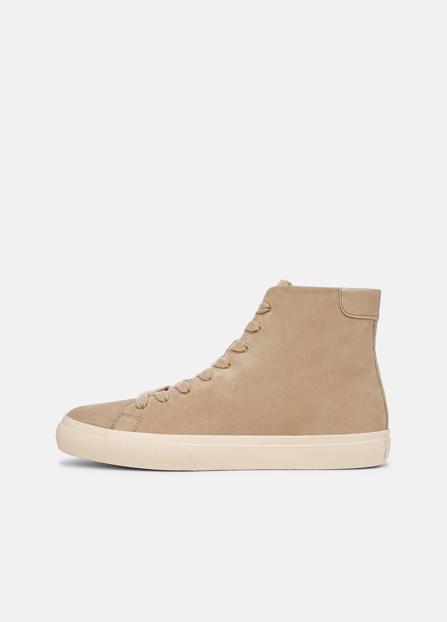 Men's Fulton Suede High-Top Sneaker, Sand Trail, Size 10 Vince