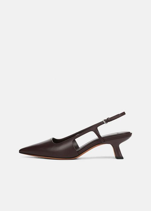 Bianca Leather Slingback Heel