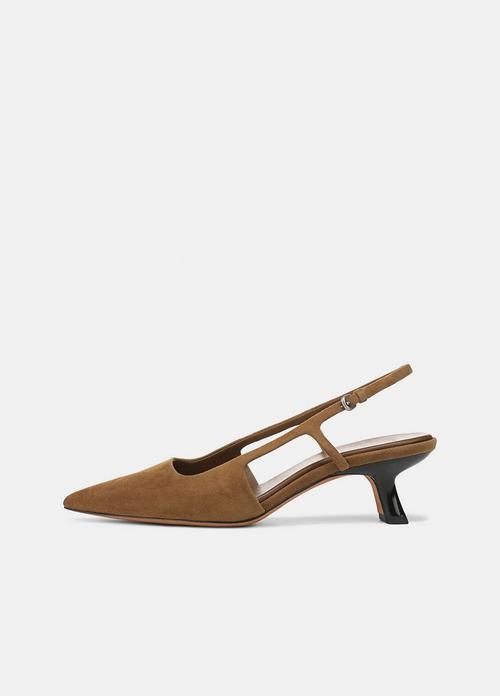 Bianca Suede Slingback Heel