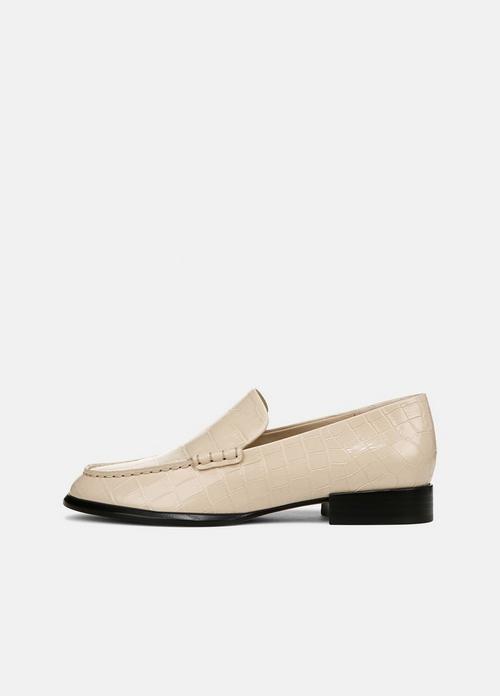 Naomi Croc-Embossed Leather Loafer