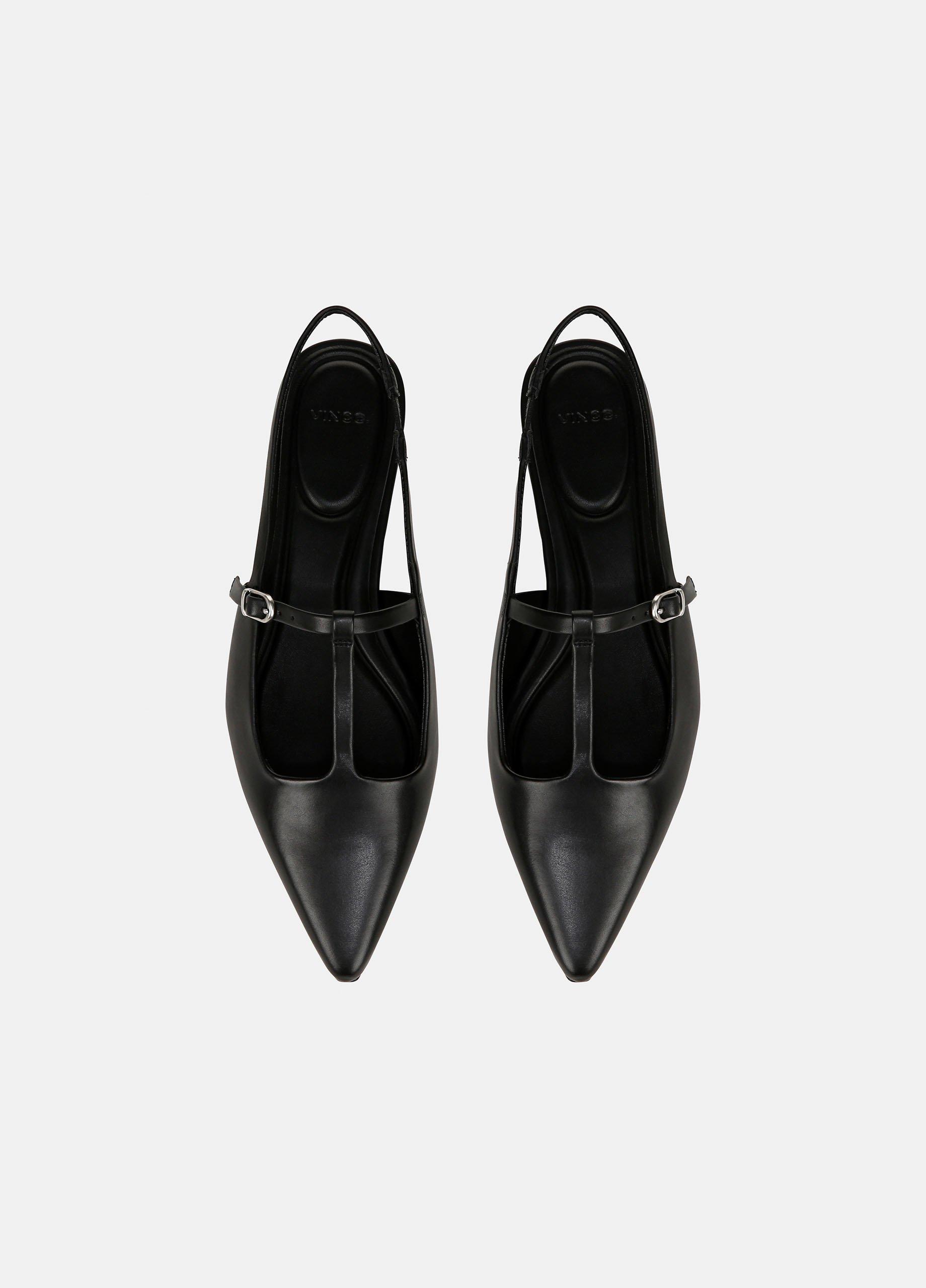 Iliana Leather Slingback Flat in Shoes Vince