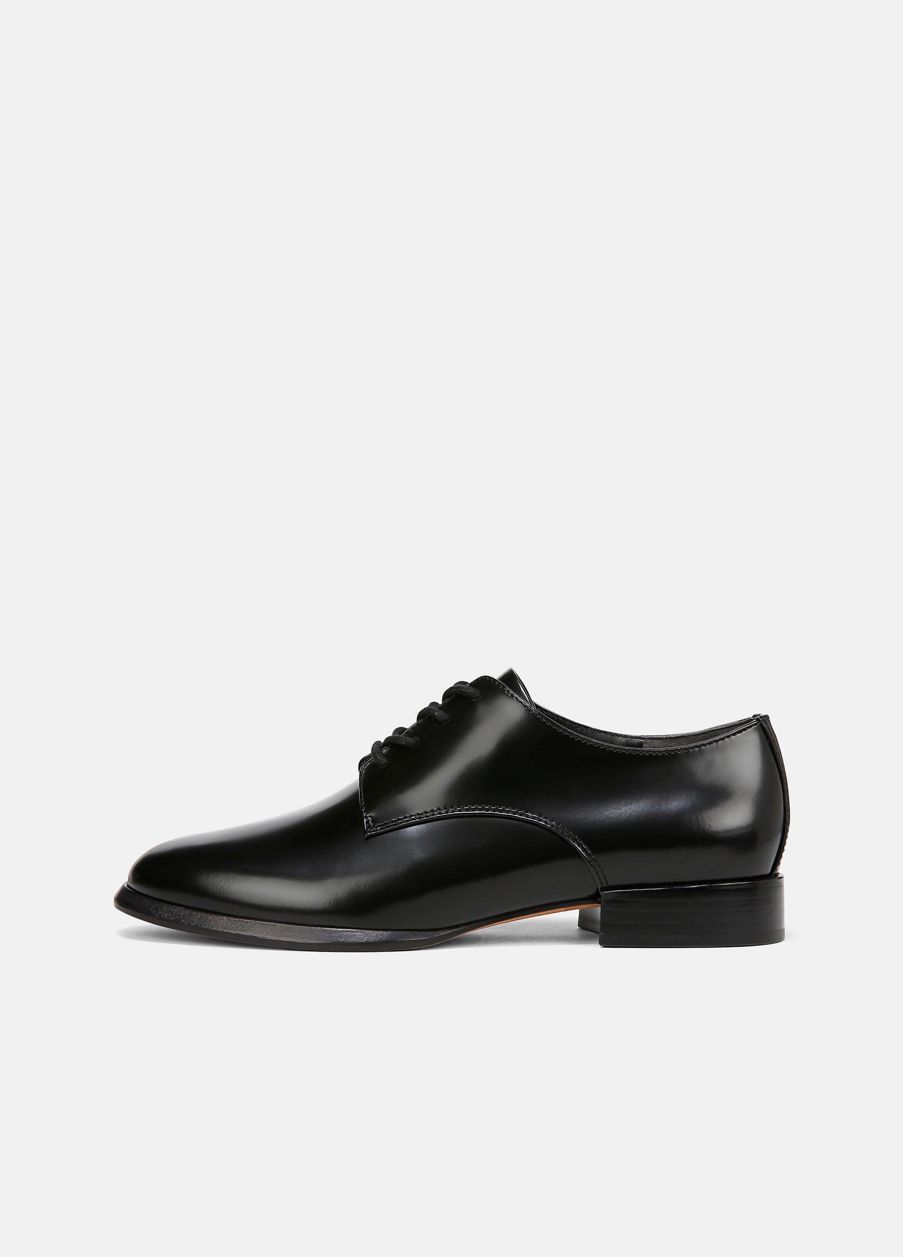 Women's Niko Leather Oxford, Black, Size 9 Vince