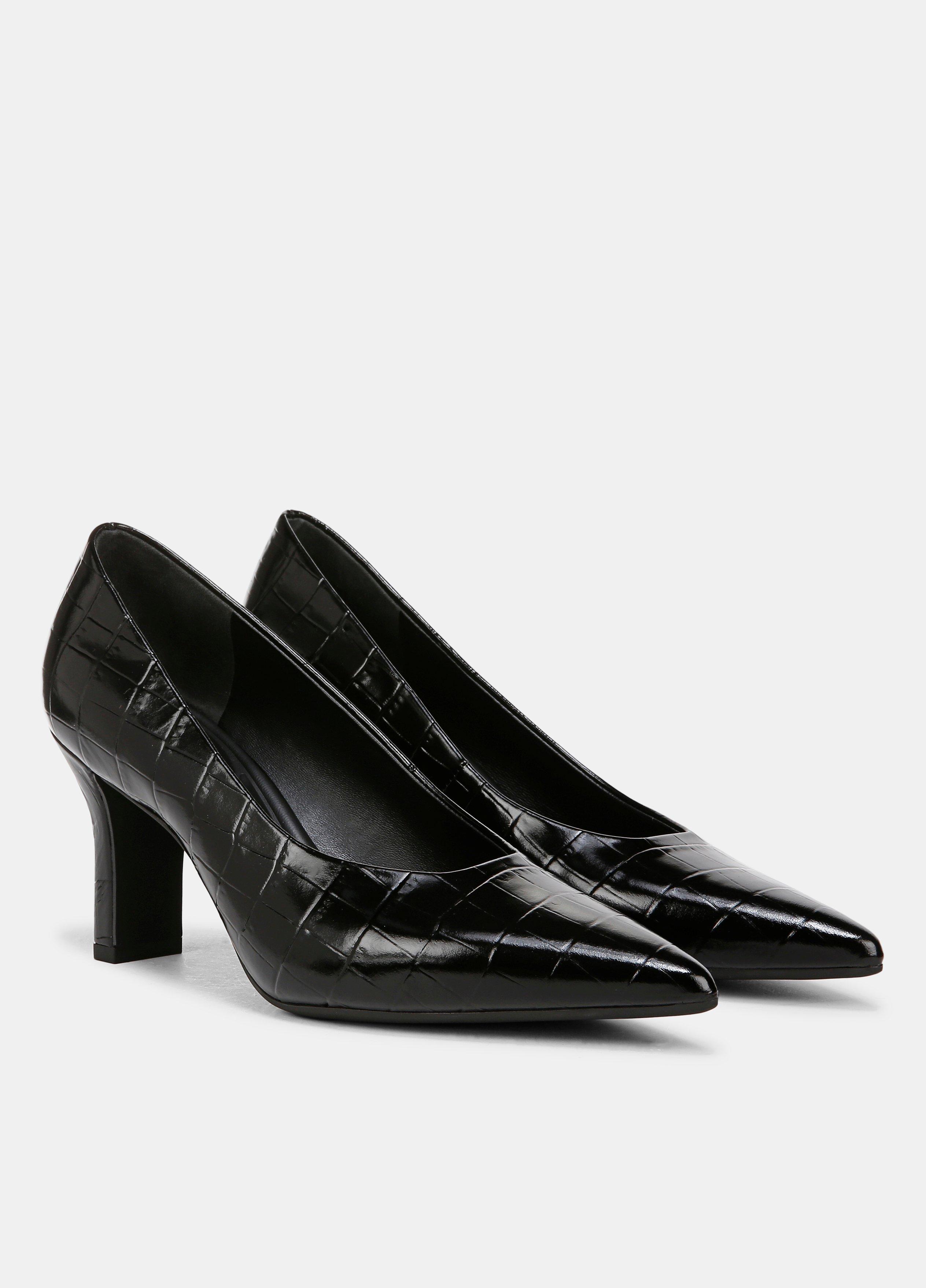 Diane Croc-Embossed Leather Pump image number 1