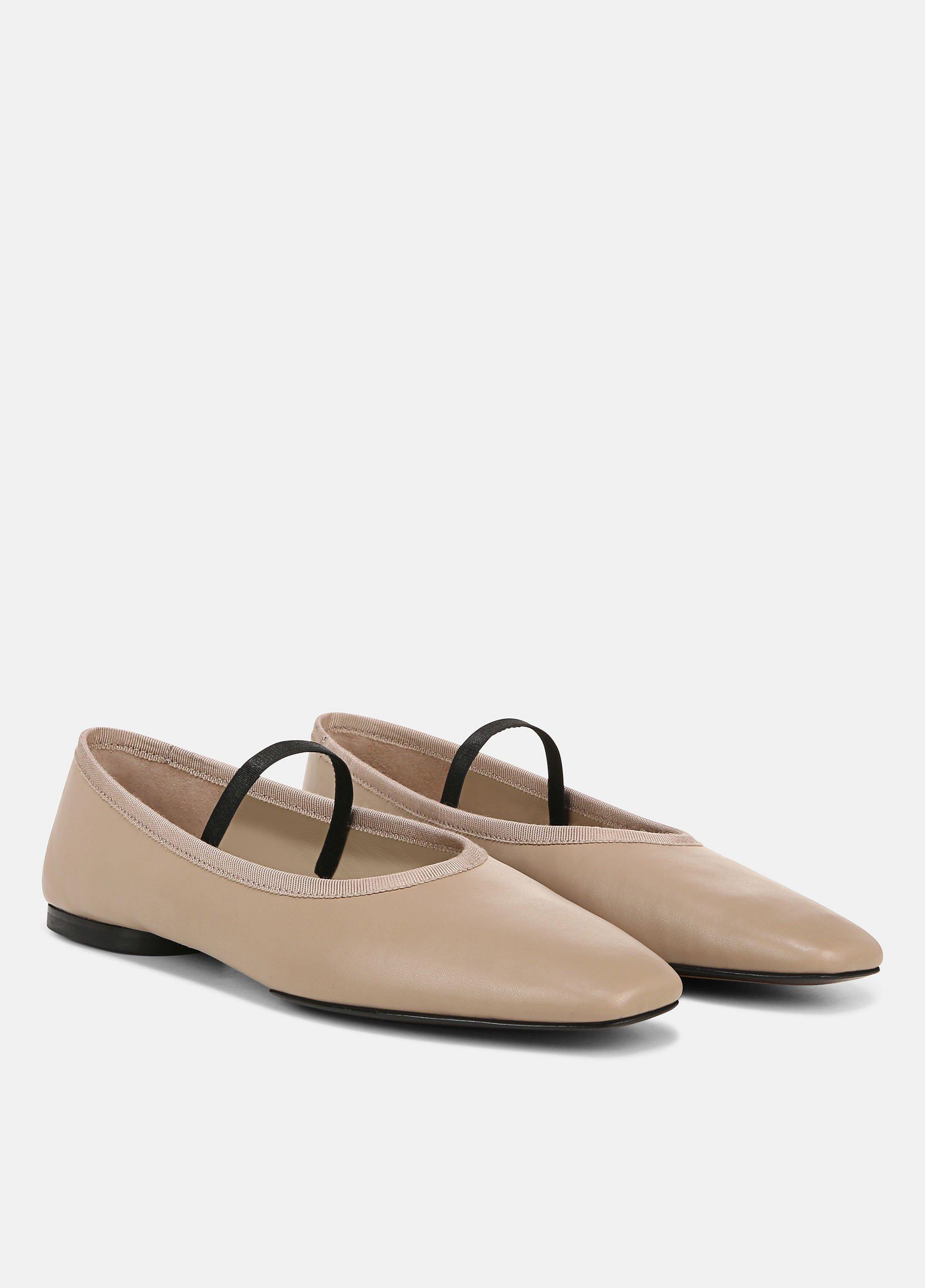 ヴィヴィタン88 Vivian Leather Mary Jane Flat in Shoes | Vince