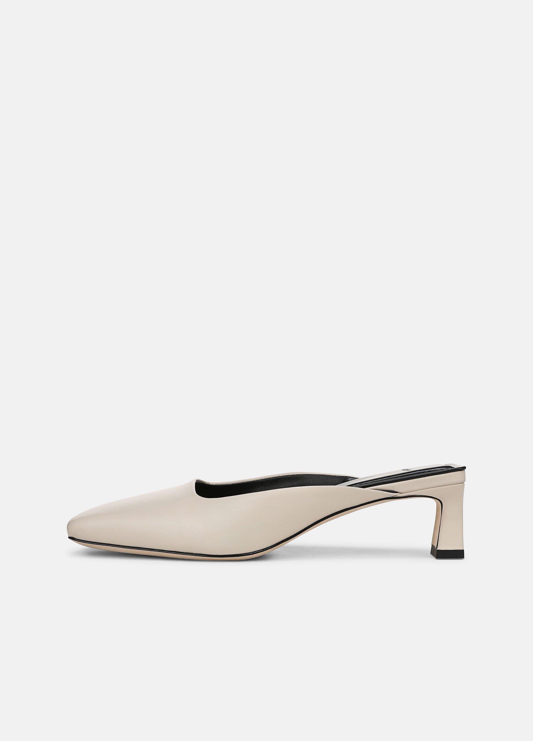 Women's Electra Leather Mule, Flax, Size 5 Vince