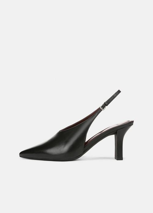 Devi Leather Slingback Pump