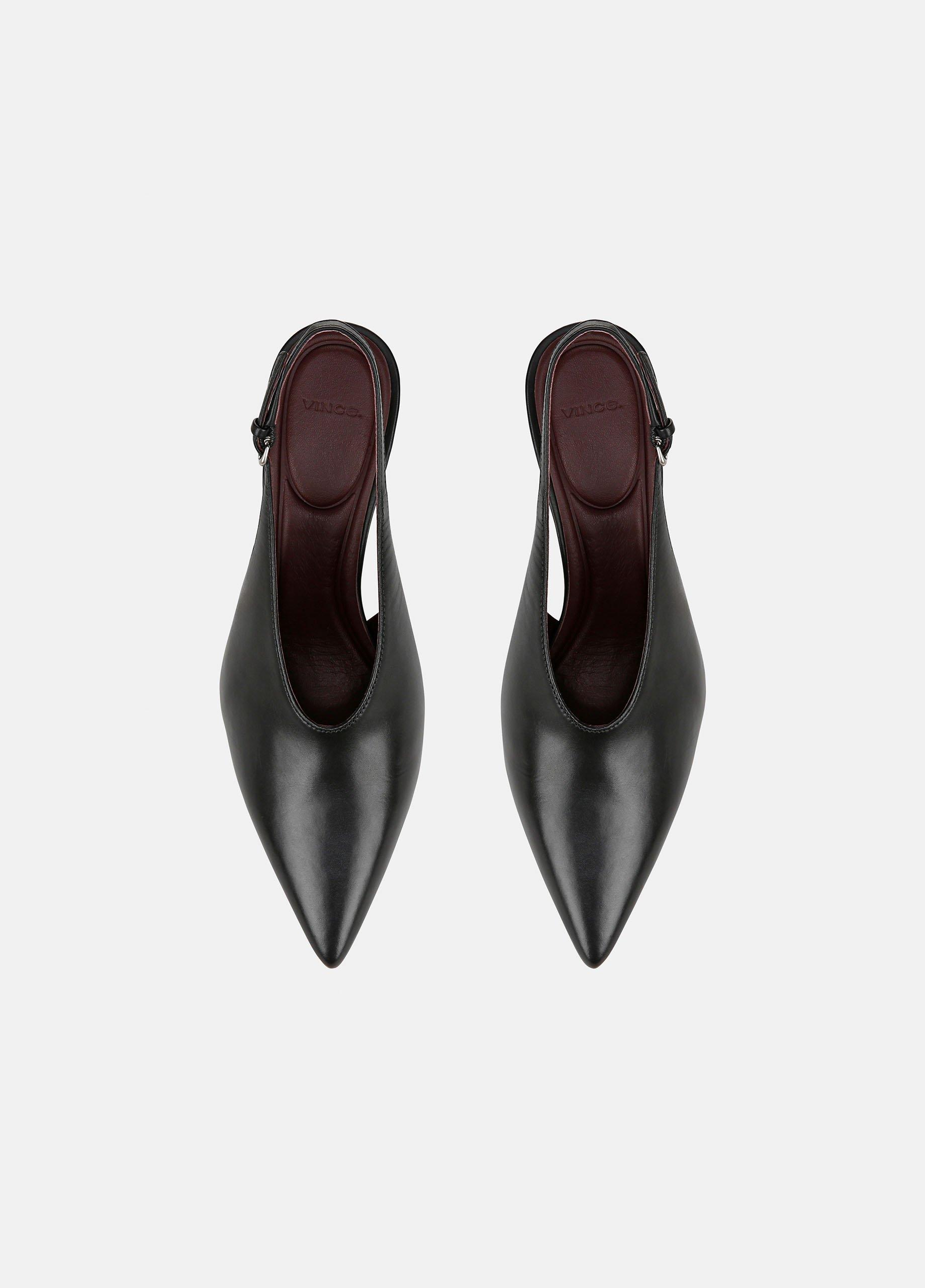 Devi Leather Slingback Pump in Shoes | Vince
