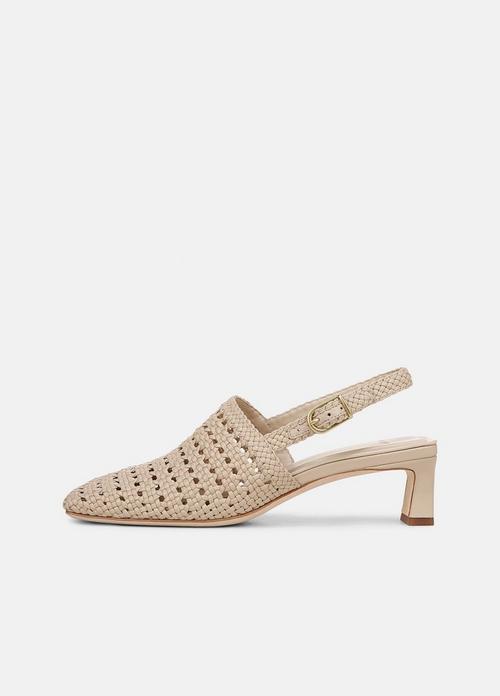 Eris Woven Leather Slingback Heel