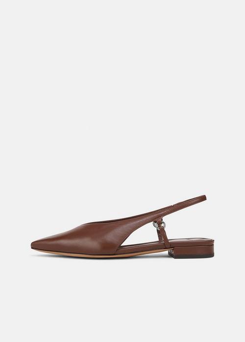 Ines Leather Slingback Flat