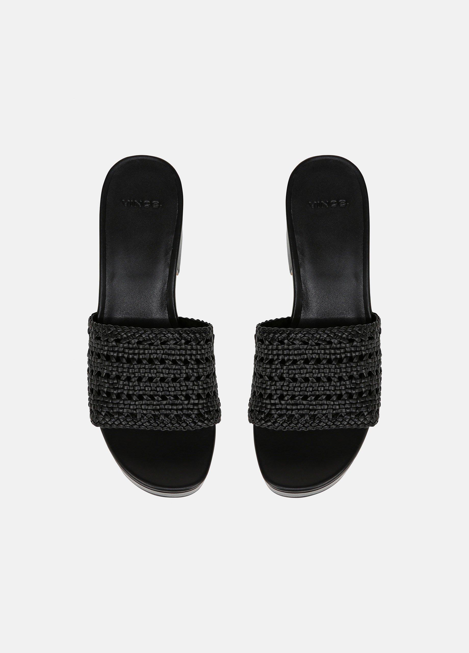 Margo Woven Leather Platform Sandal in Shoes | Vince