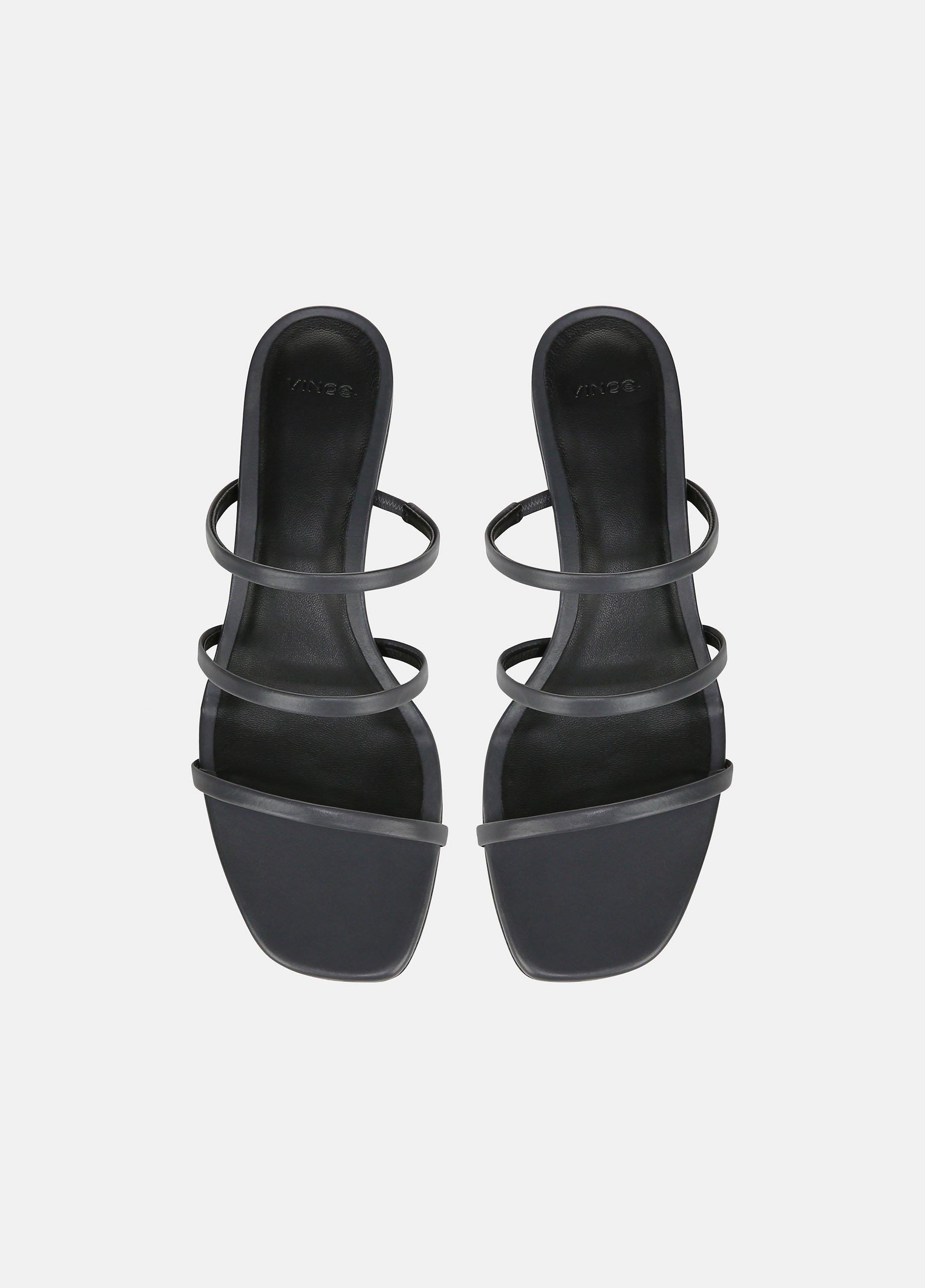 Palm Springs Leather Heeled Sandal in Shoes | Vince