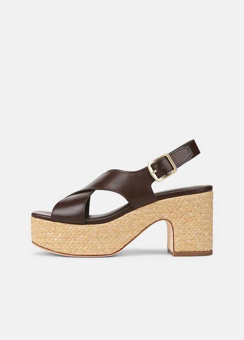 Clementina Leather Platform Sandal