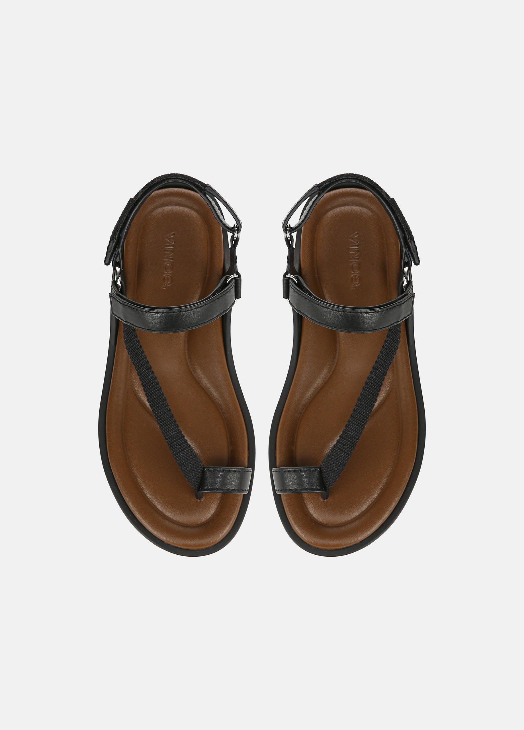 Summer Leather & Canvas Sandal image number 3
