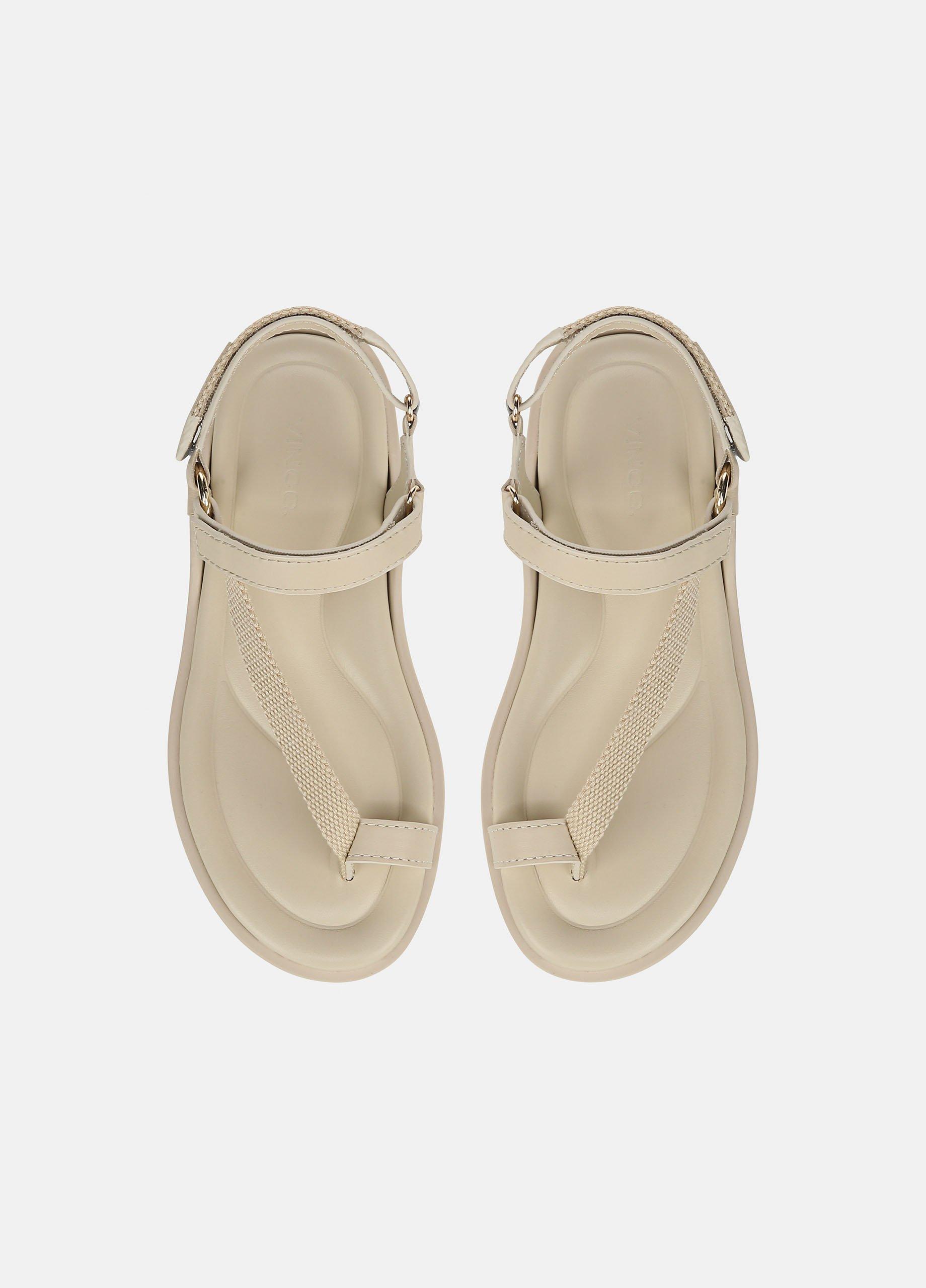 Summer Leather & Canvas Sandal image number 3