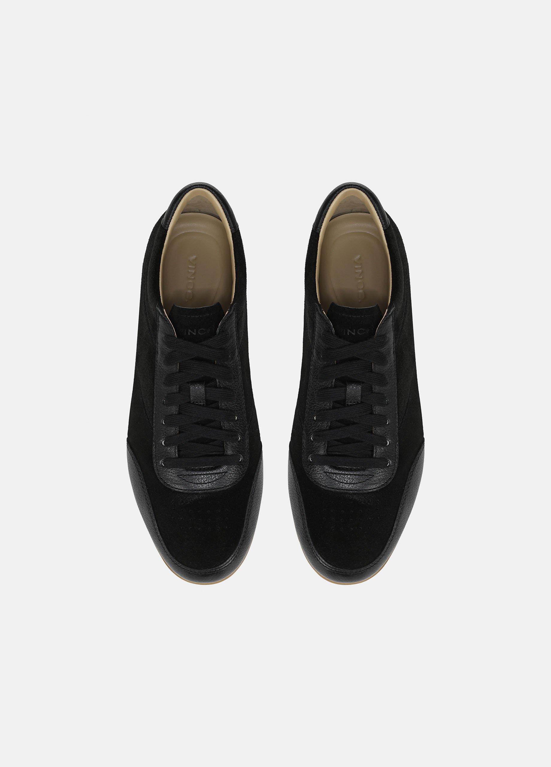 Jet Suede & Leather Trainer image number 3