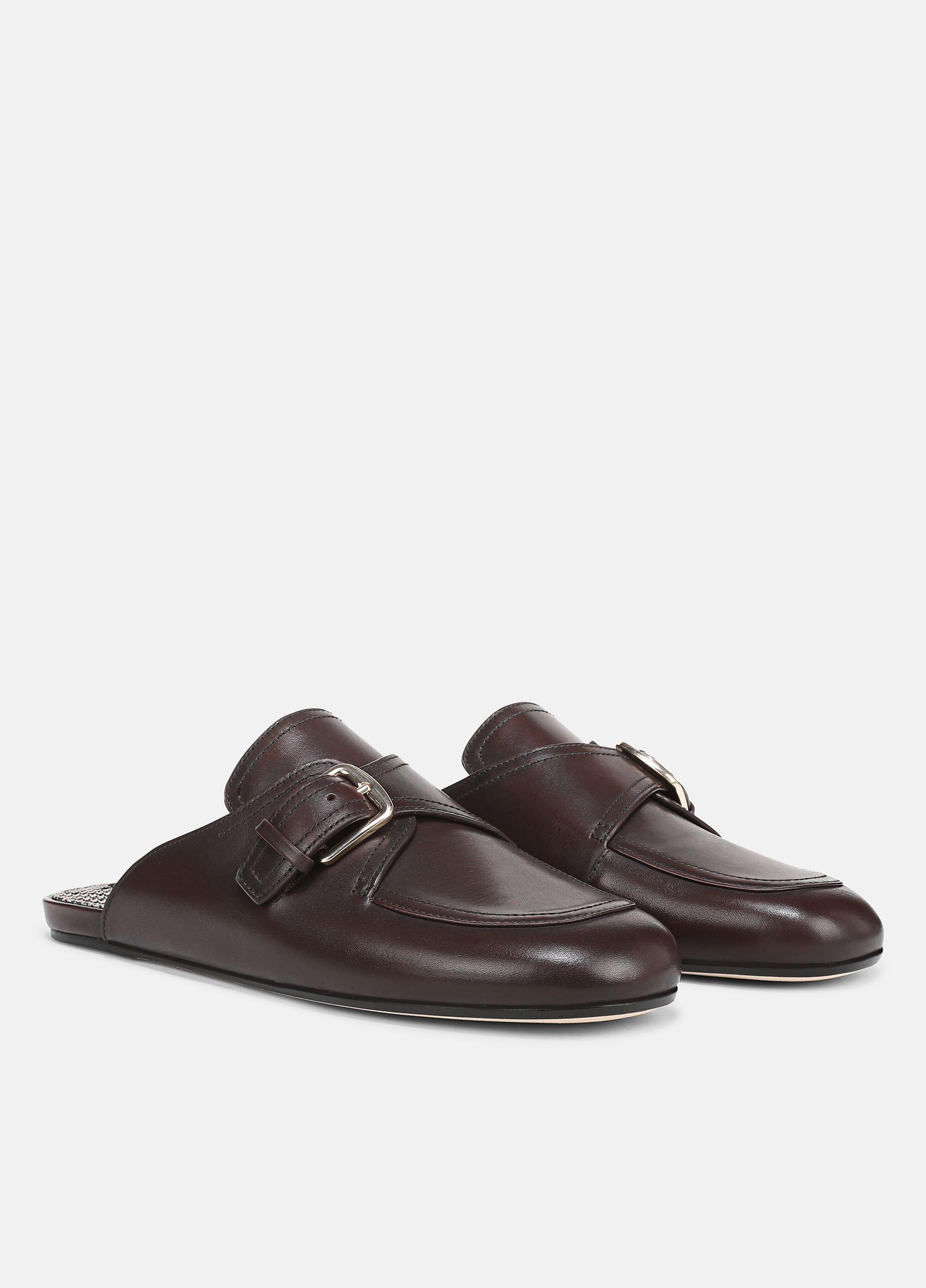 Minetta Leather Loafer Mule image number 1