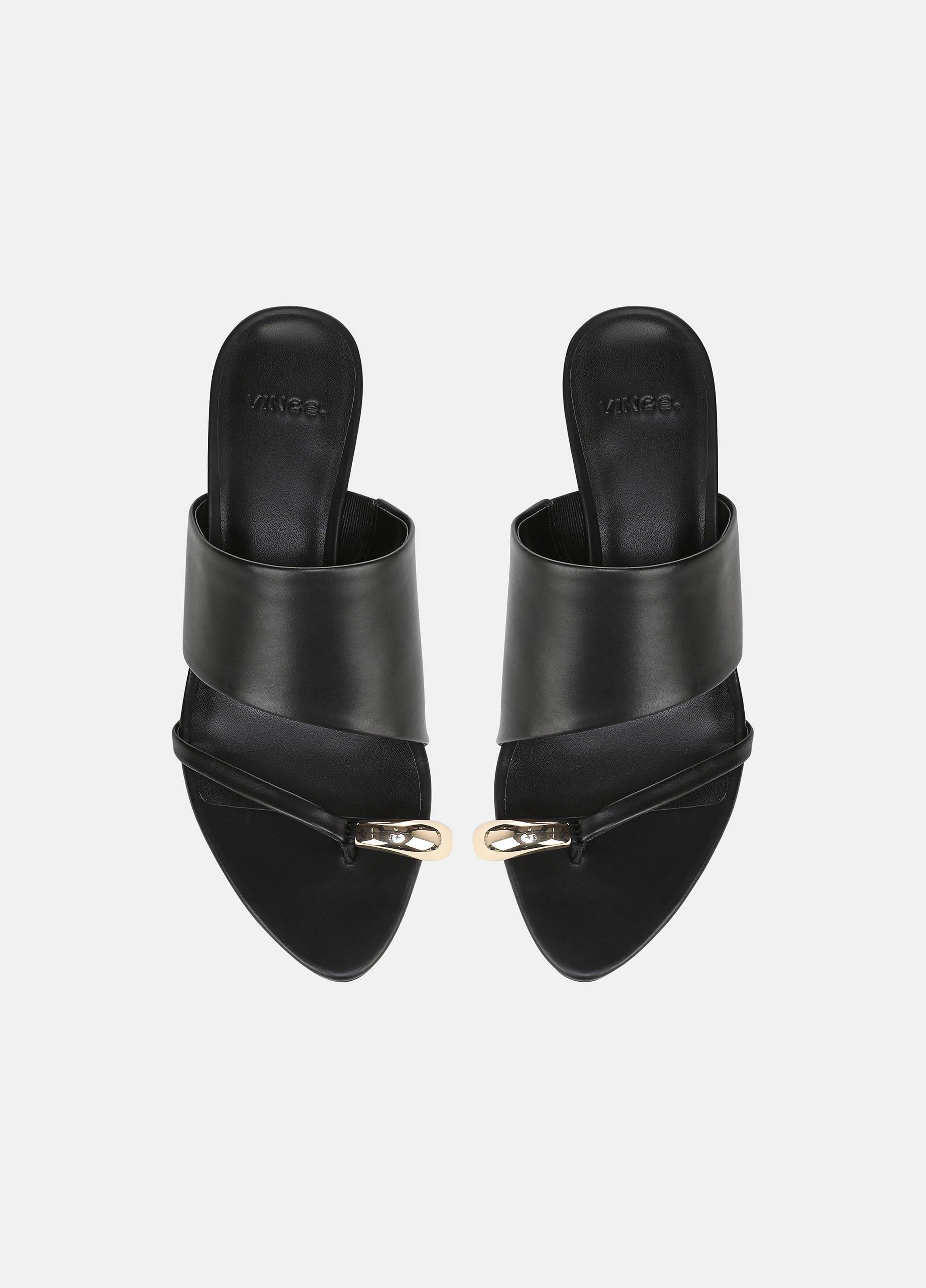 Suzie Leather Heeled Sandal in Heels | Vince