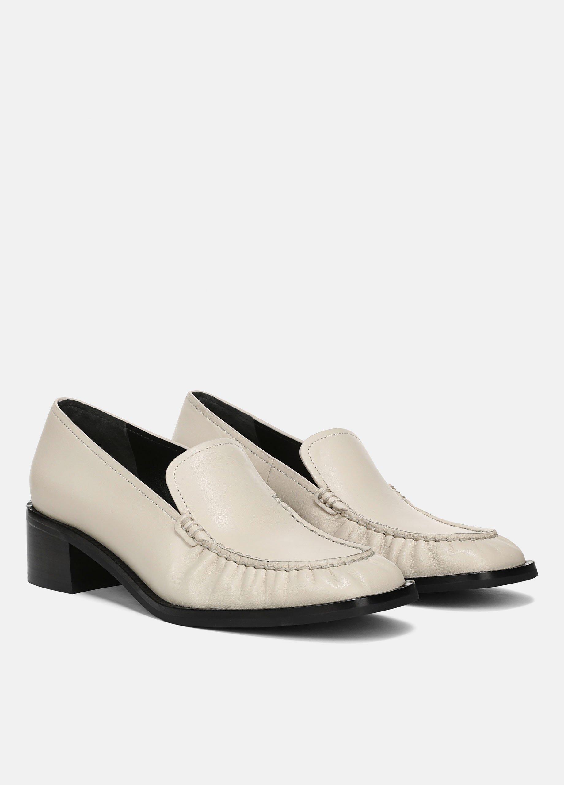 Larose Leather Heeled Loafer in Loafers & Flats | Vince