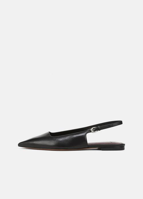 Gracy Leather Slingback Flat