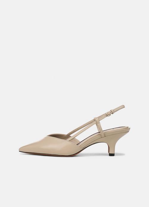 Levvy Leather Slingback Heel
