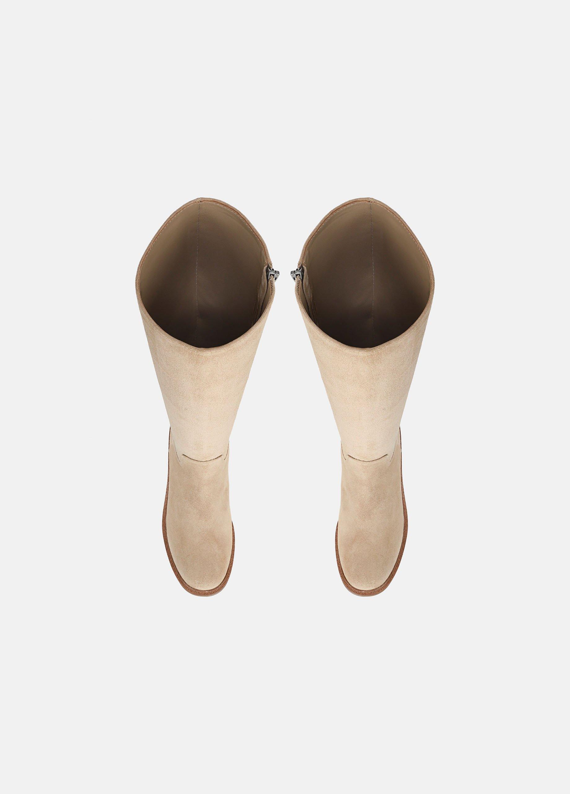 Sibelle Suede Wide-Calf Riding Boot image number 3