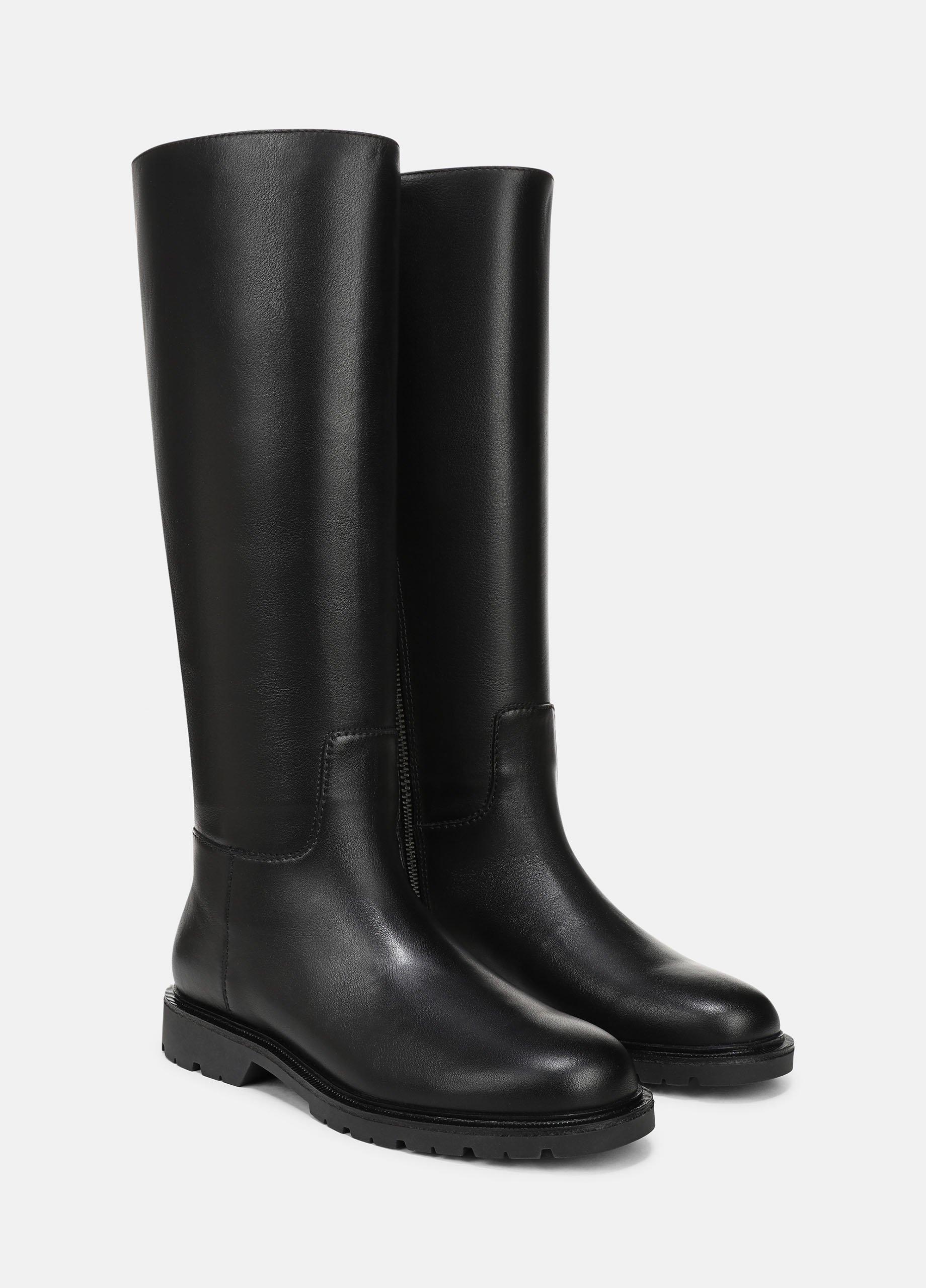 Sibelle Leather Wide-Calf Riding Boot image number 1