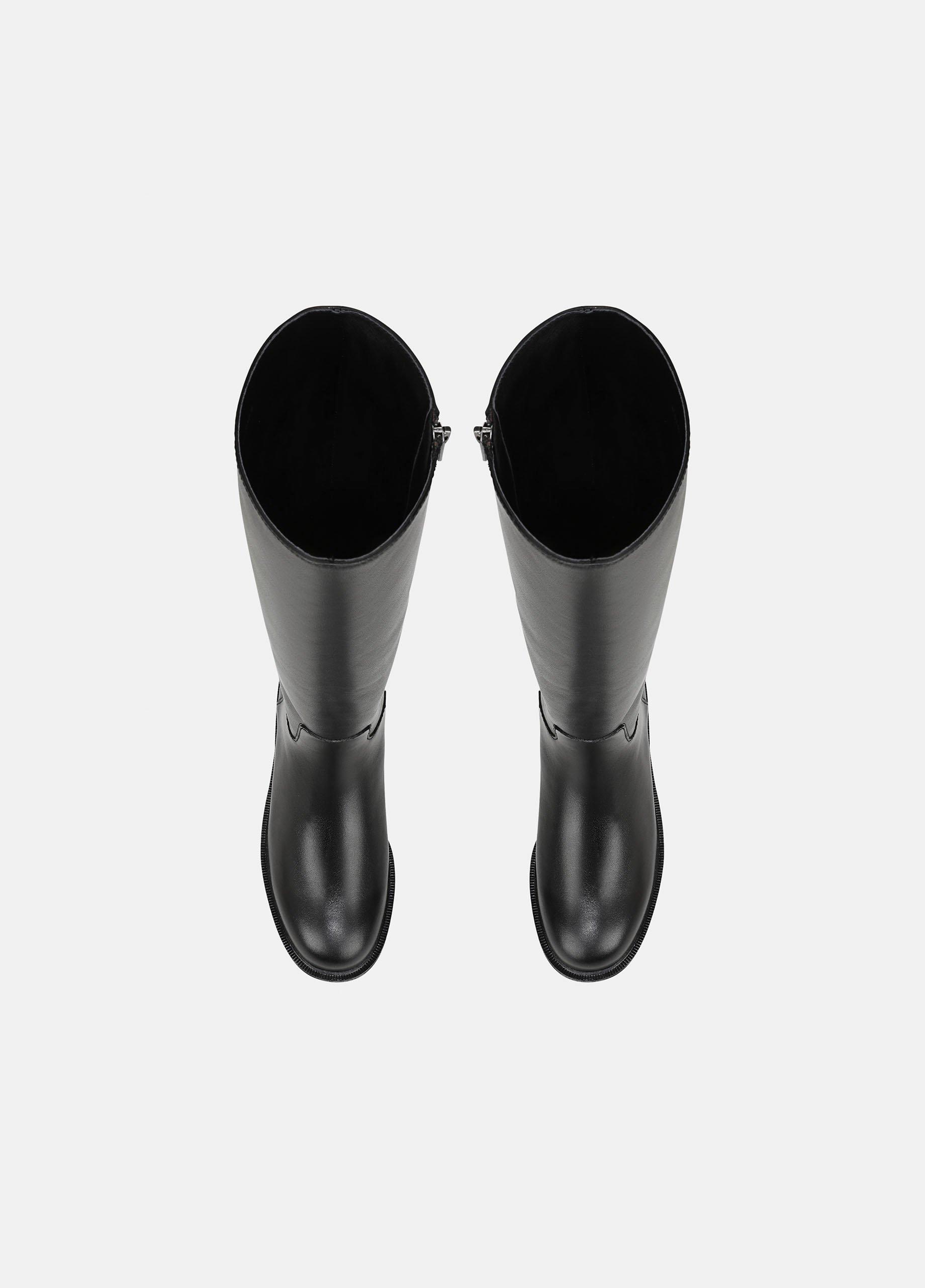 Sibelle Leather Wide-Calf Riding Boot image number 3