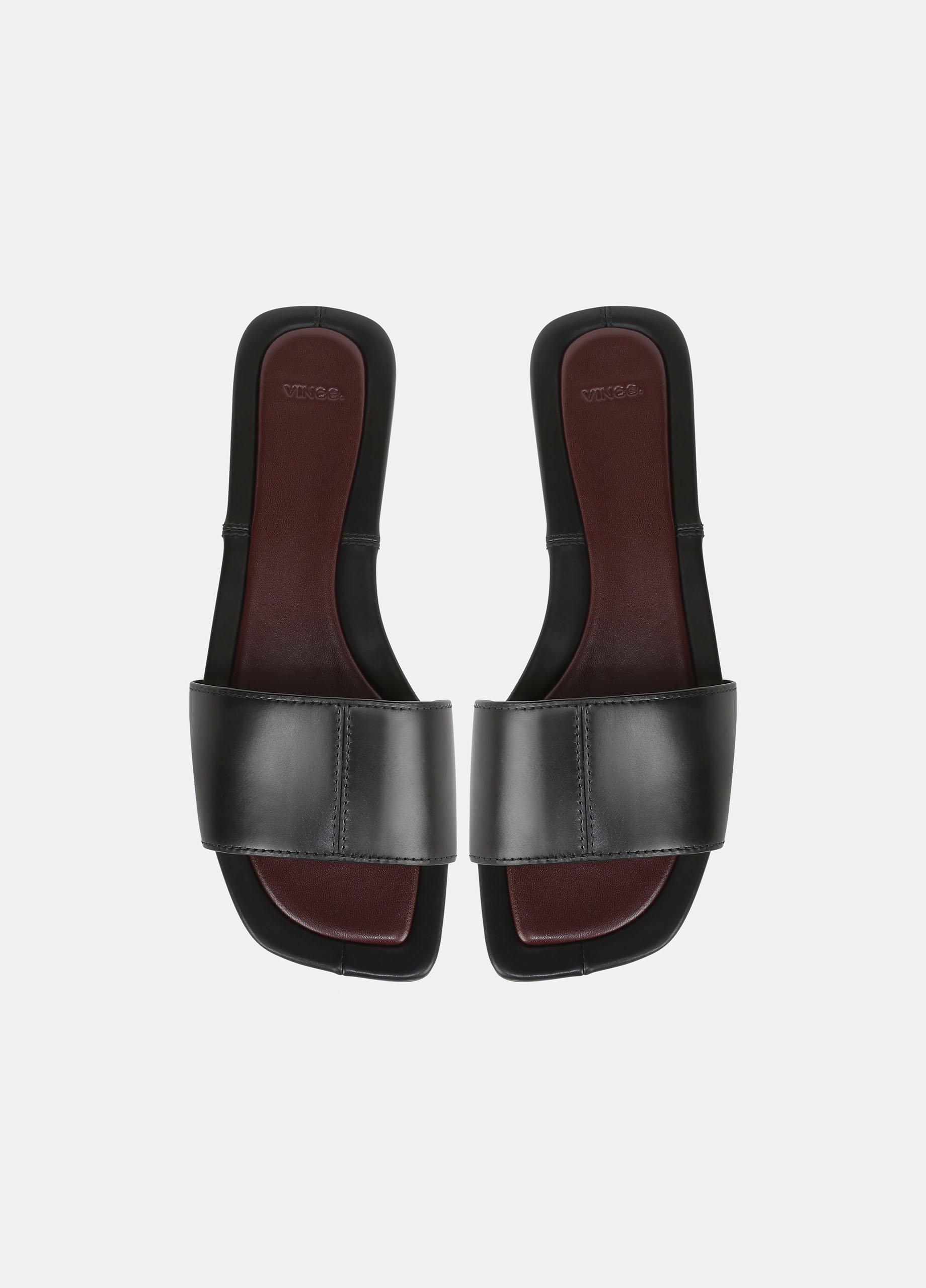 Valeria Leather Slide Sandal image number 3