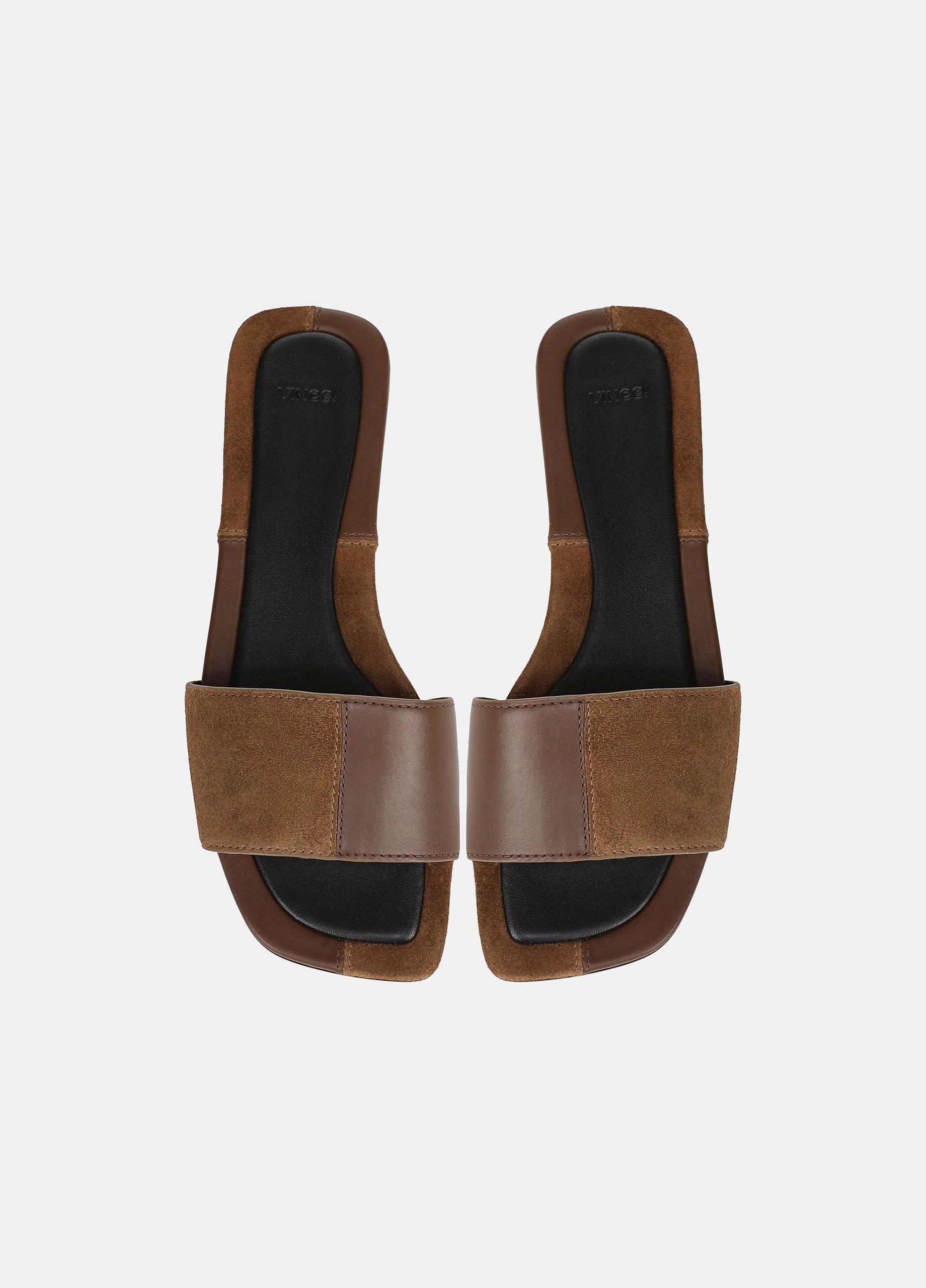 Valeria Leather & Suede Slide Sandal image number 3