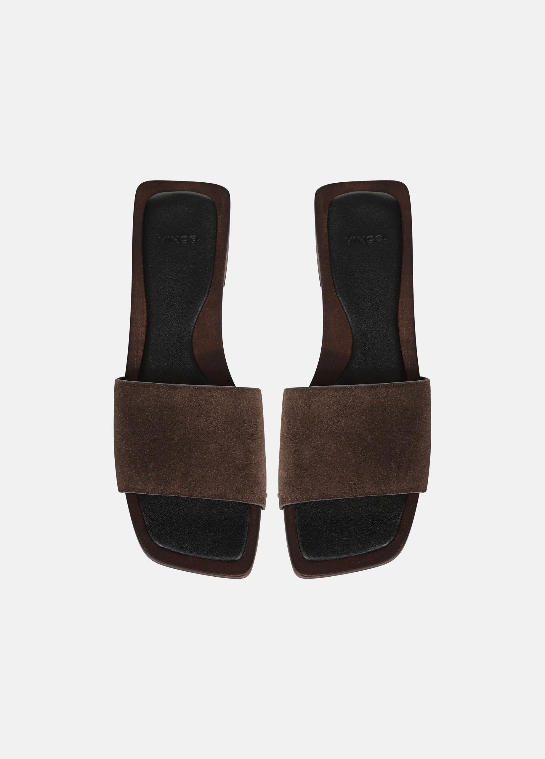 Barbara Leather Slide Sandal image number 3