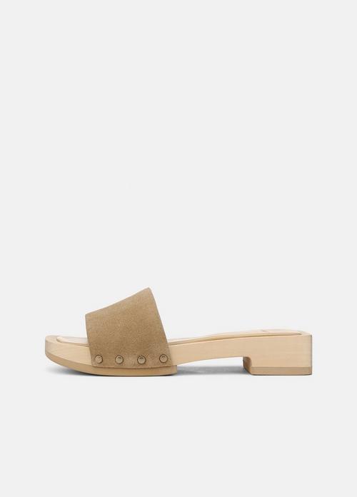 Barbara Suede Slide Sandal