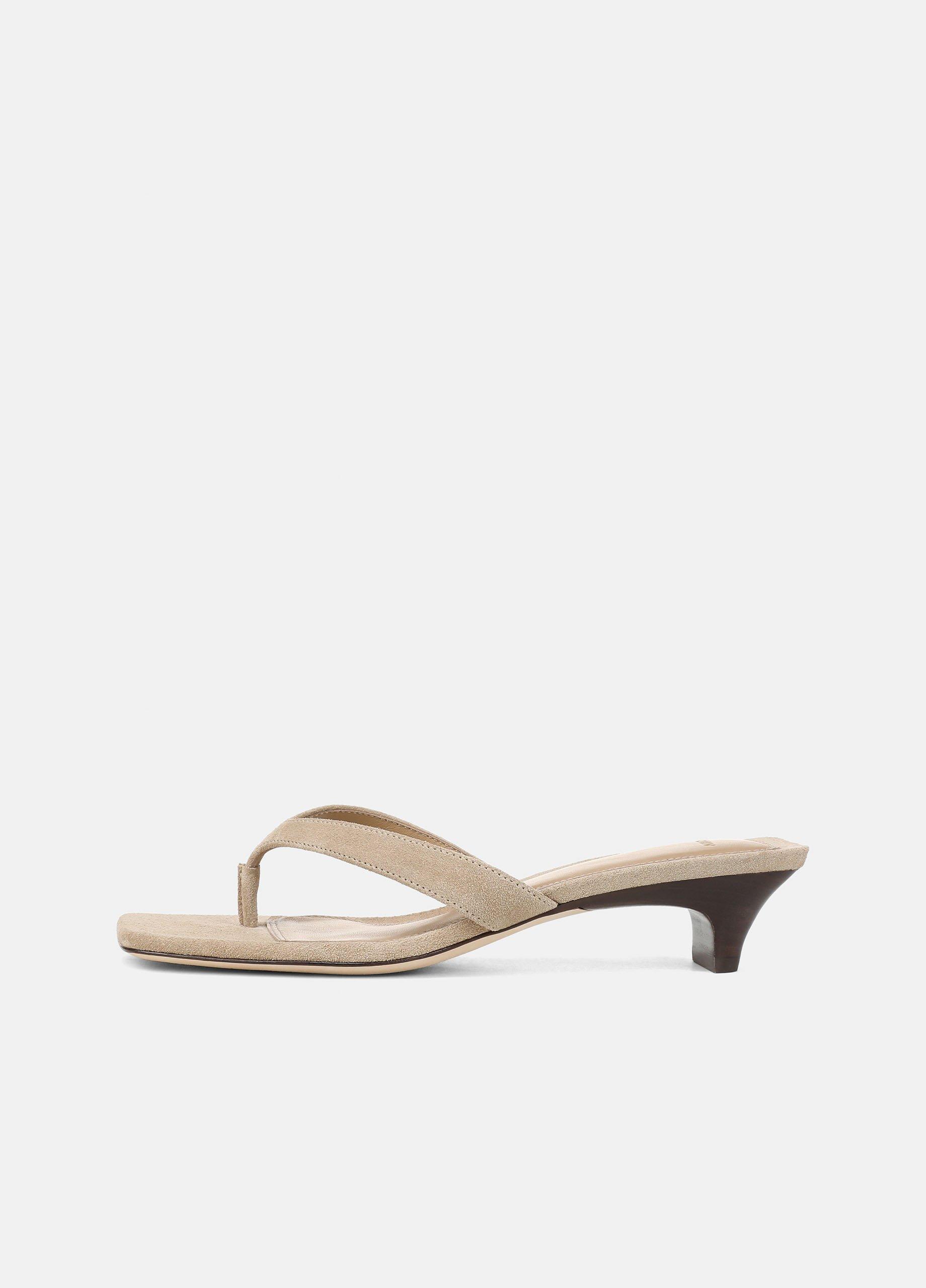 San Juan Suede Heeled Thong Sandal image number 0