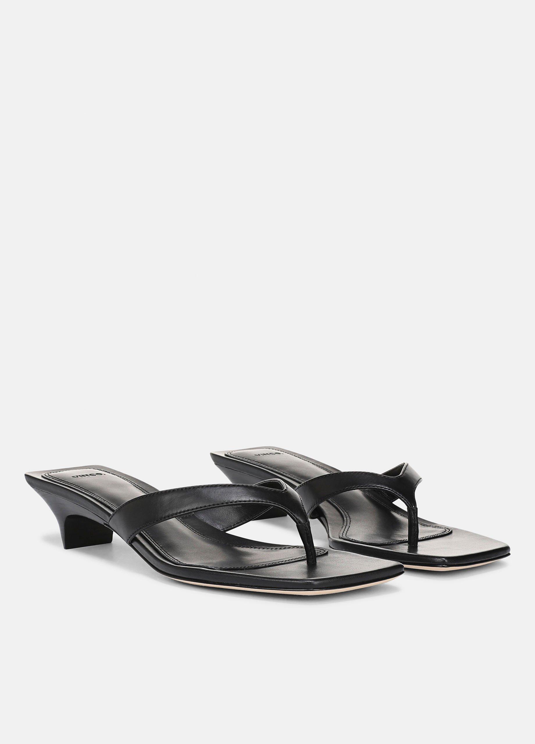 San Juan Leather Heeled Thong Sandal image number 1