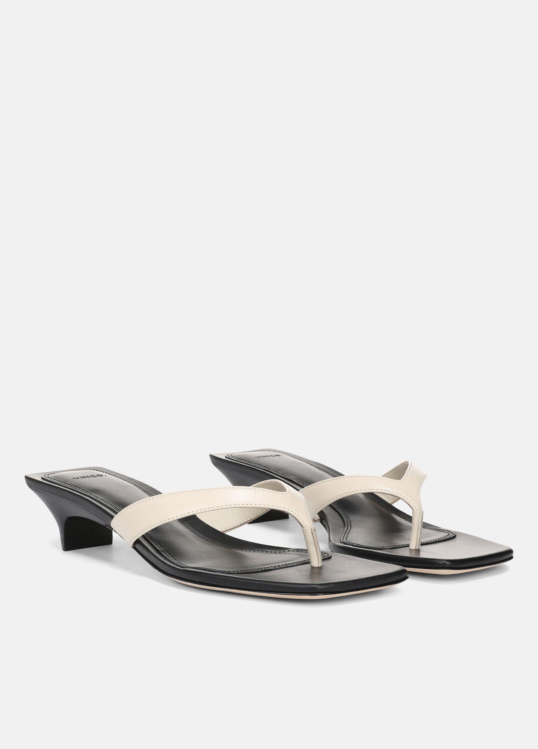 San Juan Leather Heeled Thong Sandal image number 1