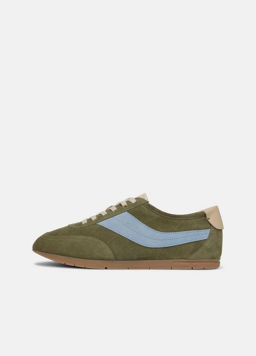 LA Suede & Leather Slip-On Runner Sneaker