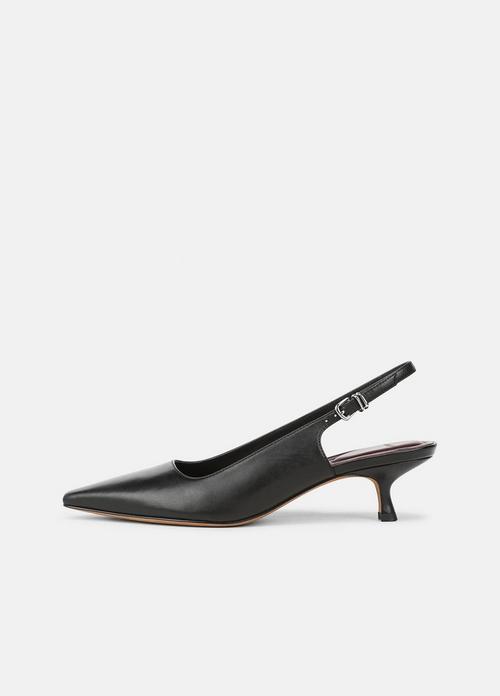Sabra Leather Slingback Heel