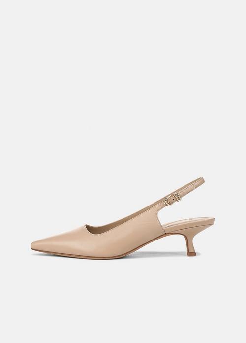 Sabra Leather Slingback Heel